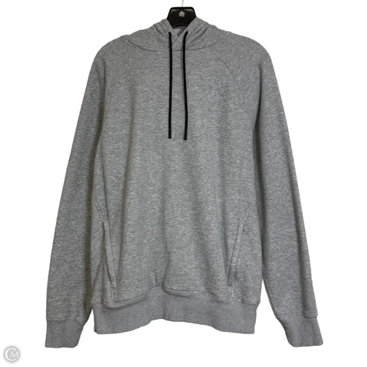 Athletic Sweatshirt Hoodie By Fabletics In Grey, Size: S