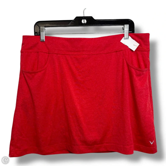 Skort By Callaway In Red, Size: Xl