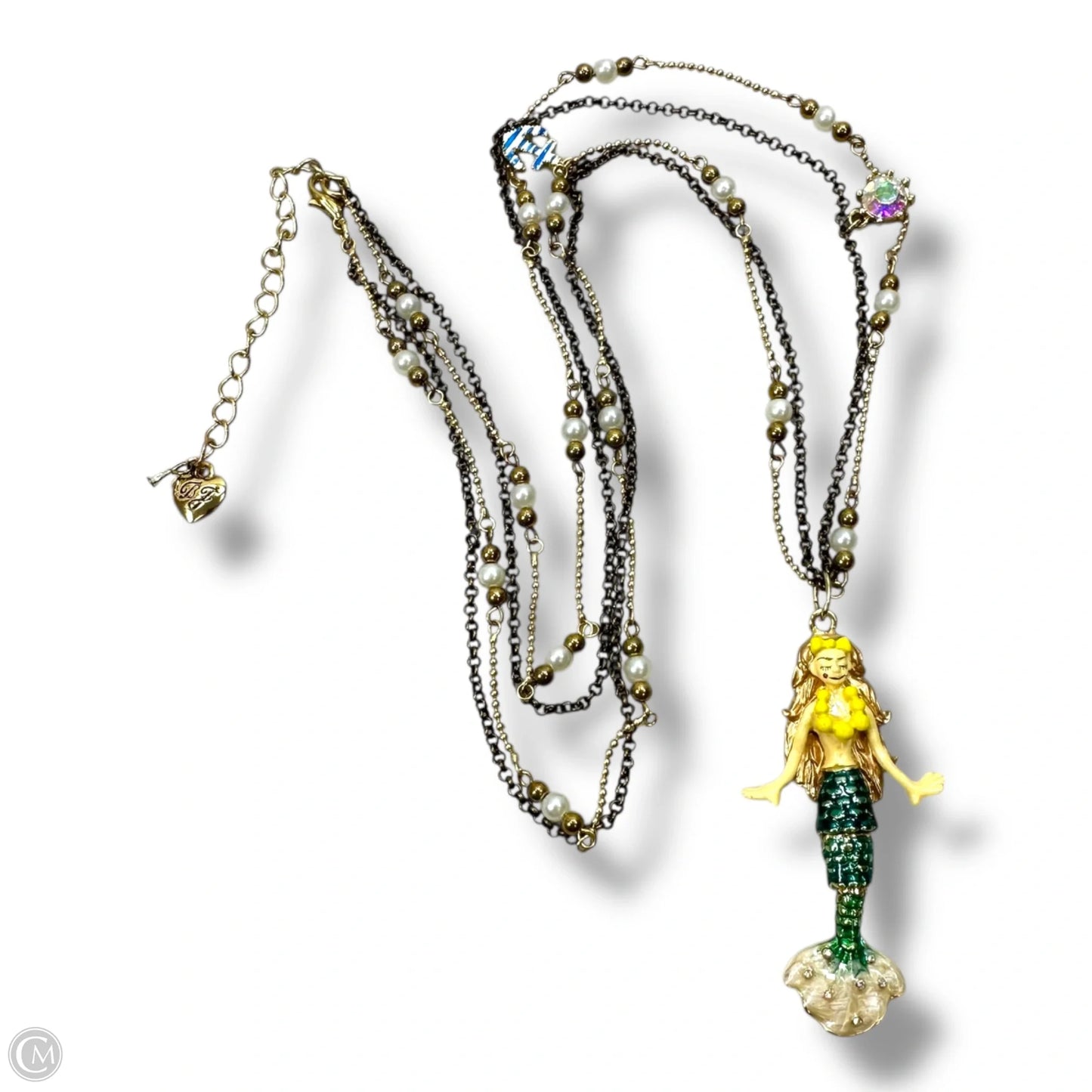 Mermaid Necklace Pendant By Betsey Johnson