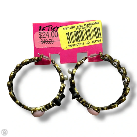 Earrings hoops By Betsey Johnson