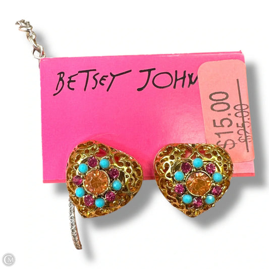 Hearts Earrings Stud By Betsey Johnson