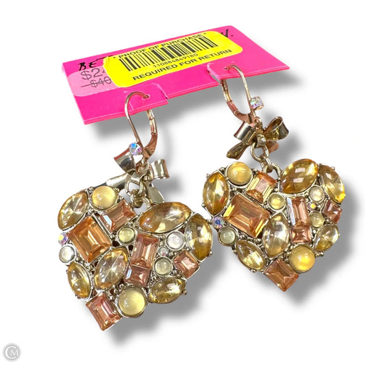 Hearts Earrings dangle By Betsey Johnson