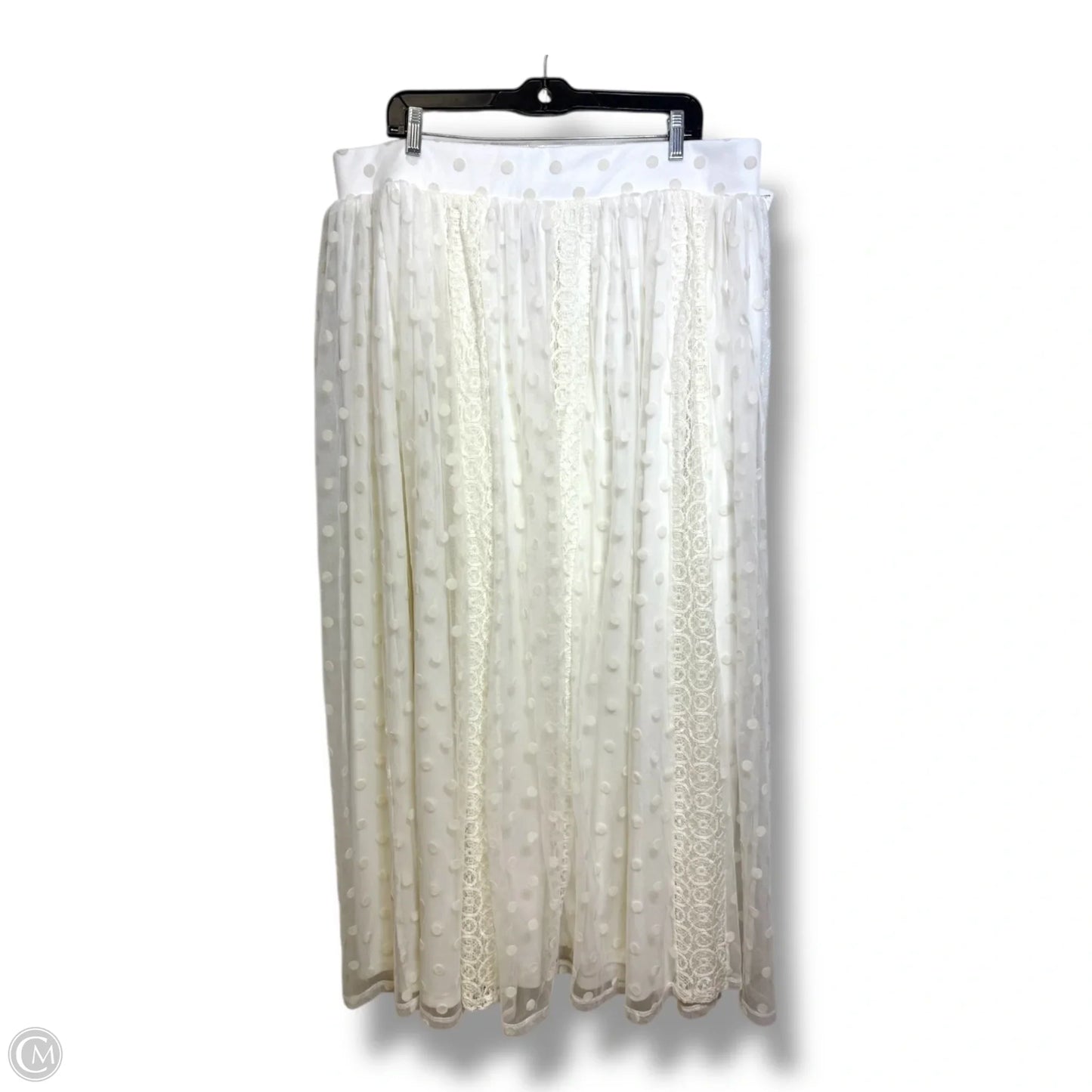 Skirt Maxi By Torrid In White, Size: 2x