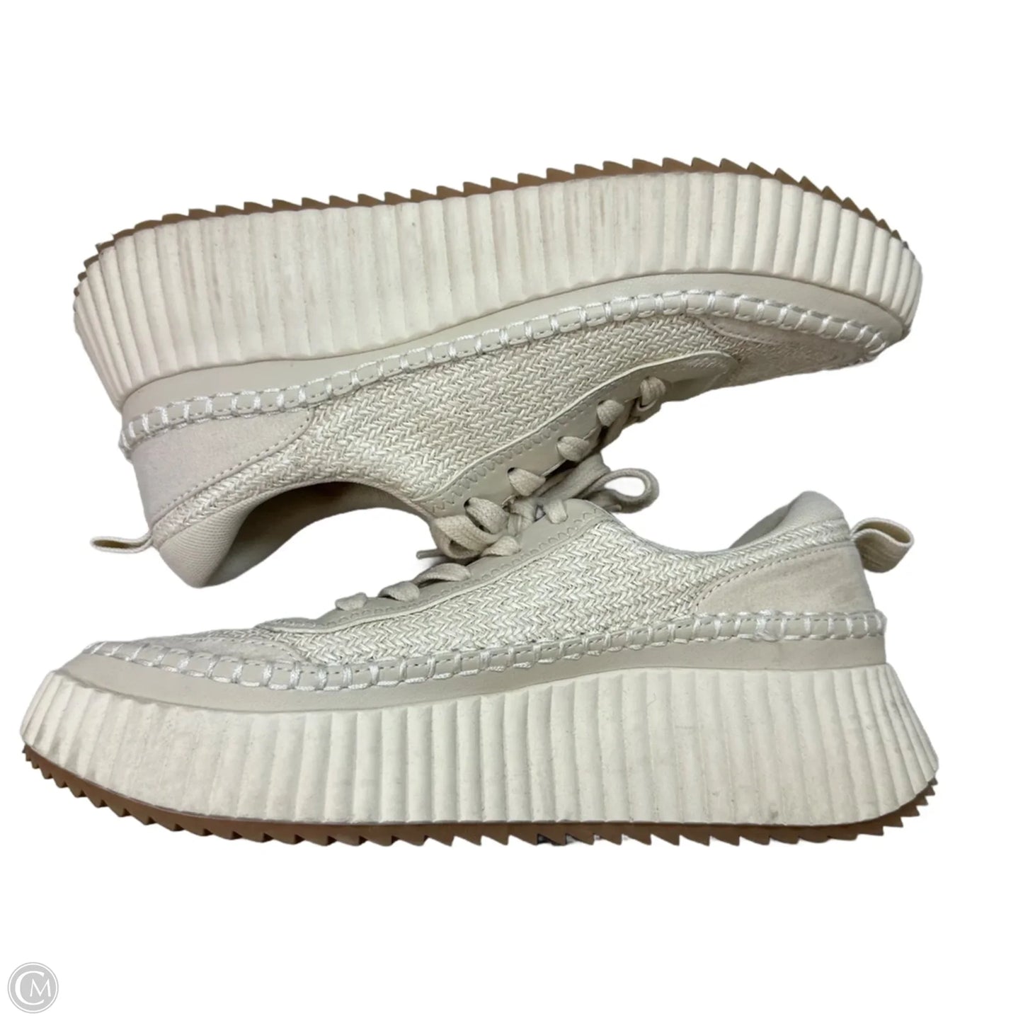 Shoes Sneakers By Dv In Cream, Size: 8