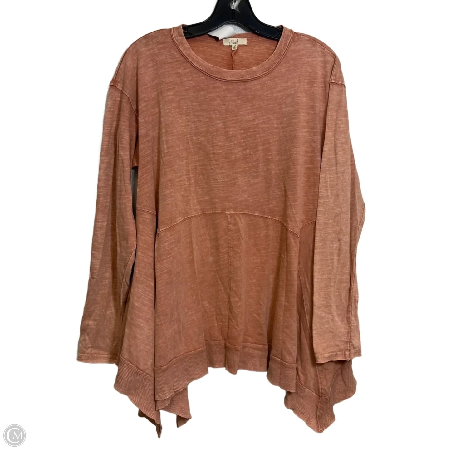 Top Long Sleeve Basic By Easel In Pink, Size: M