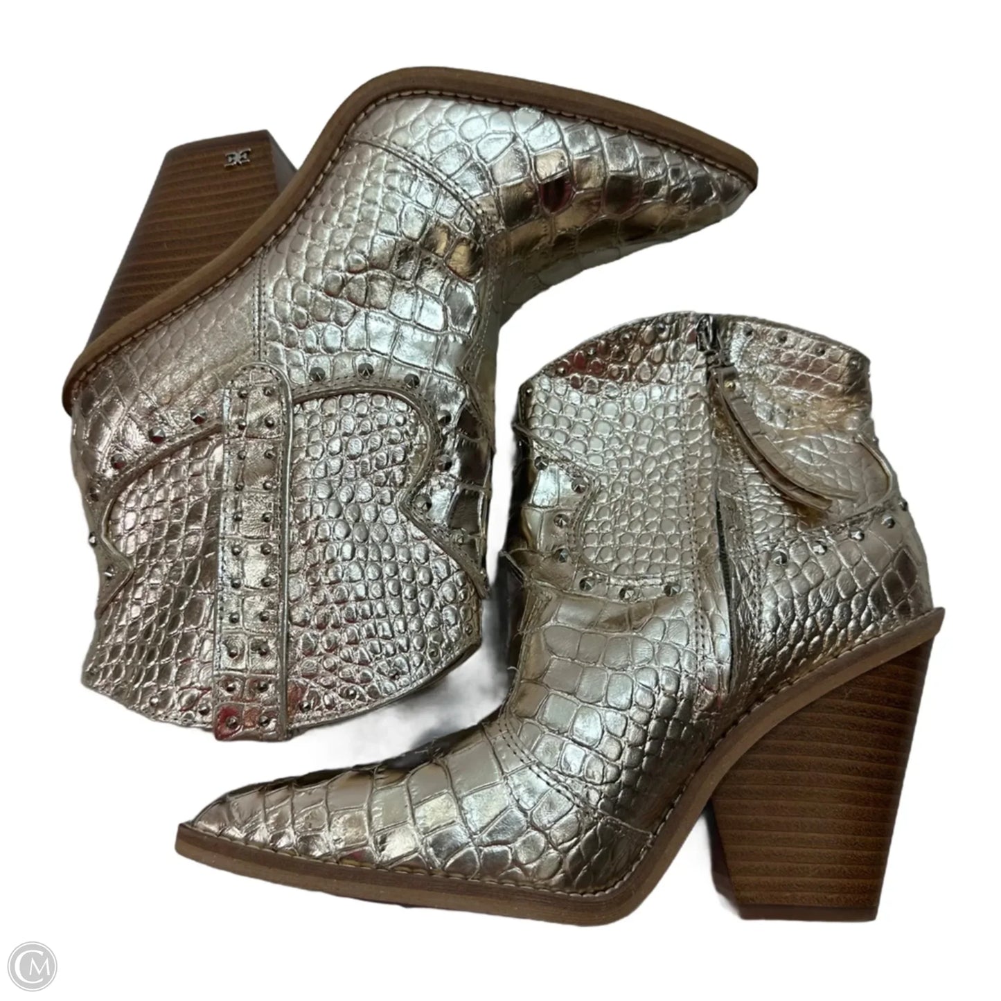 Boots Western By Sam Edelman In Gold, Size: 8