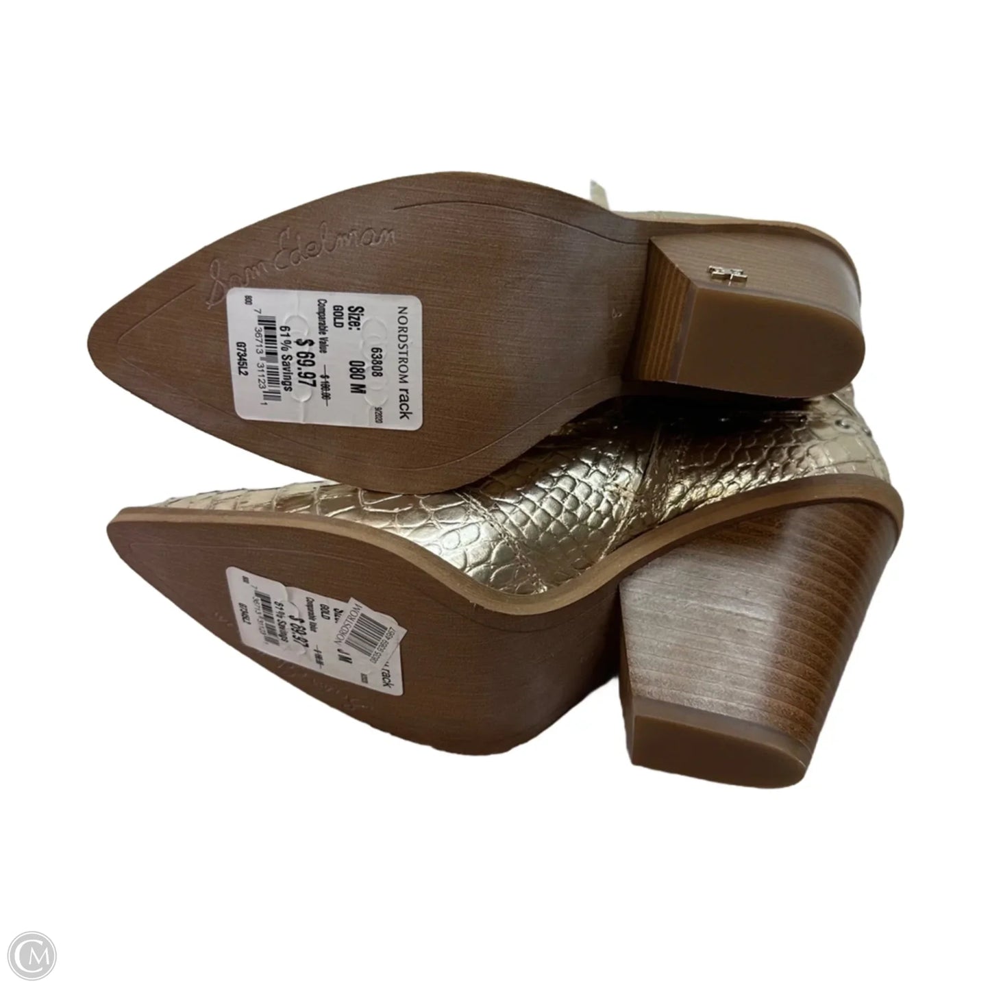 Boots Western By Sam Edelman In Gold, Size: 8