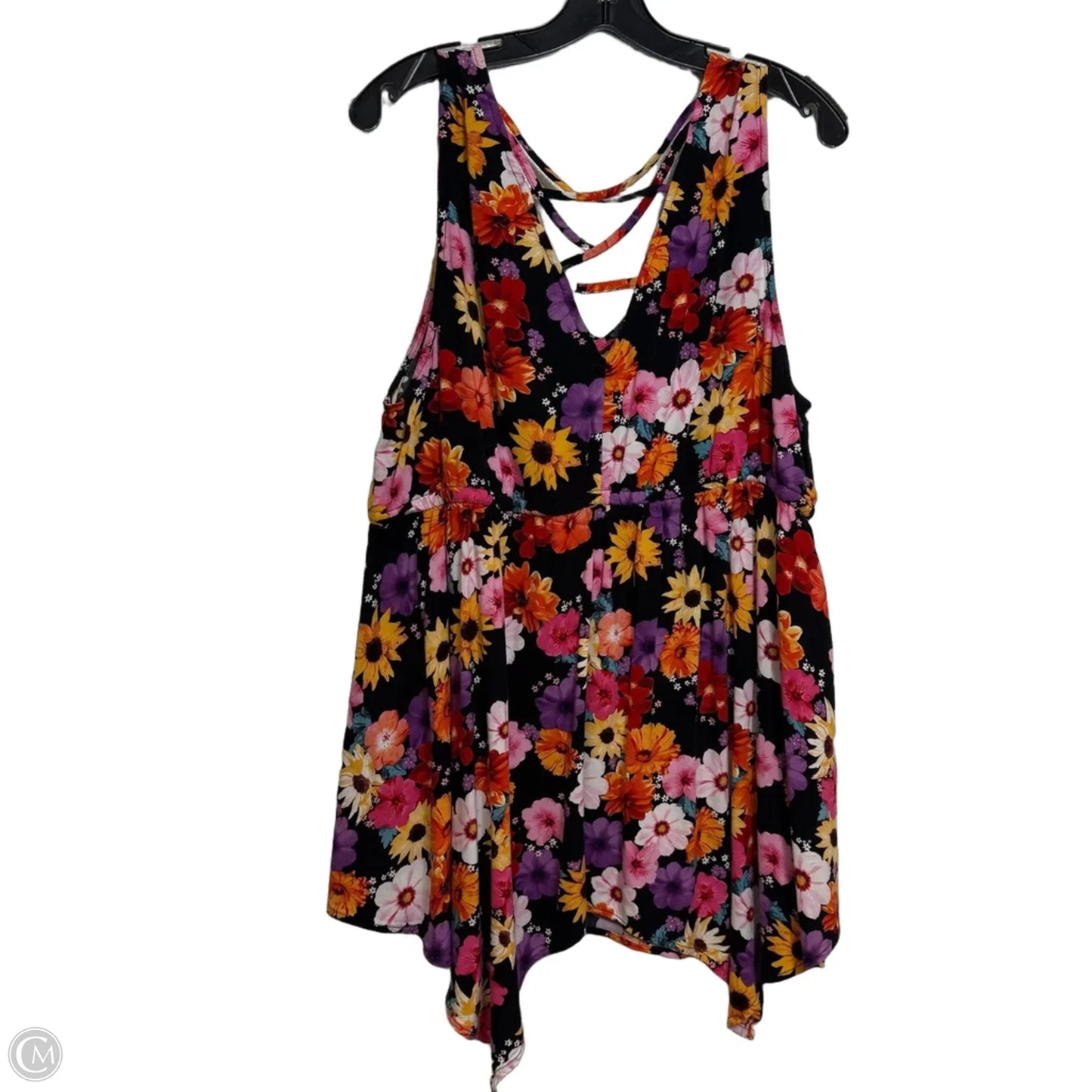 Top Sleeveless By Torrid In Floral Print, Size: 2x