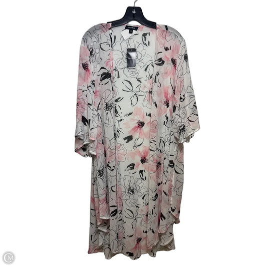 Kimono By Torrid In Black & Pink, Size: 3x
