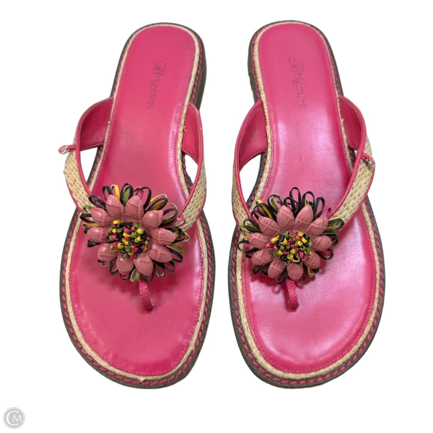 Sandals Flip Flops By Clothes Mentor In Pink, Size: 9.5