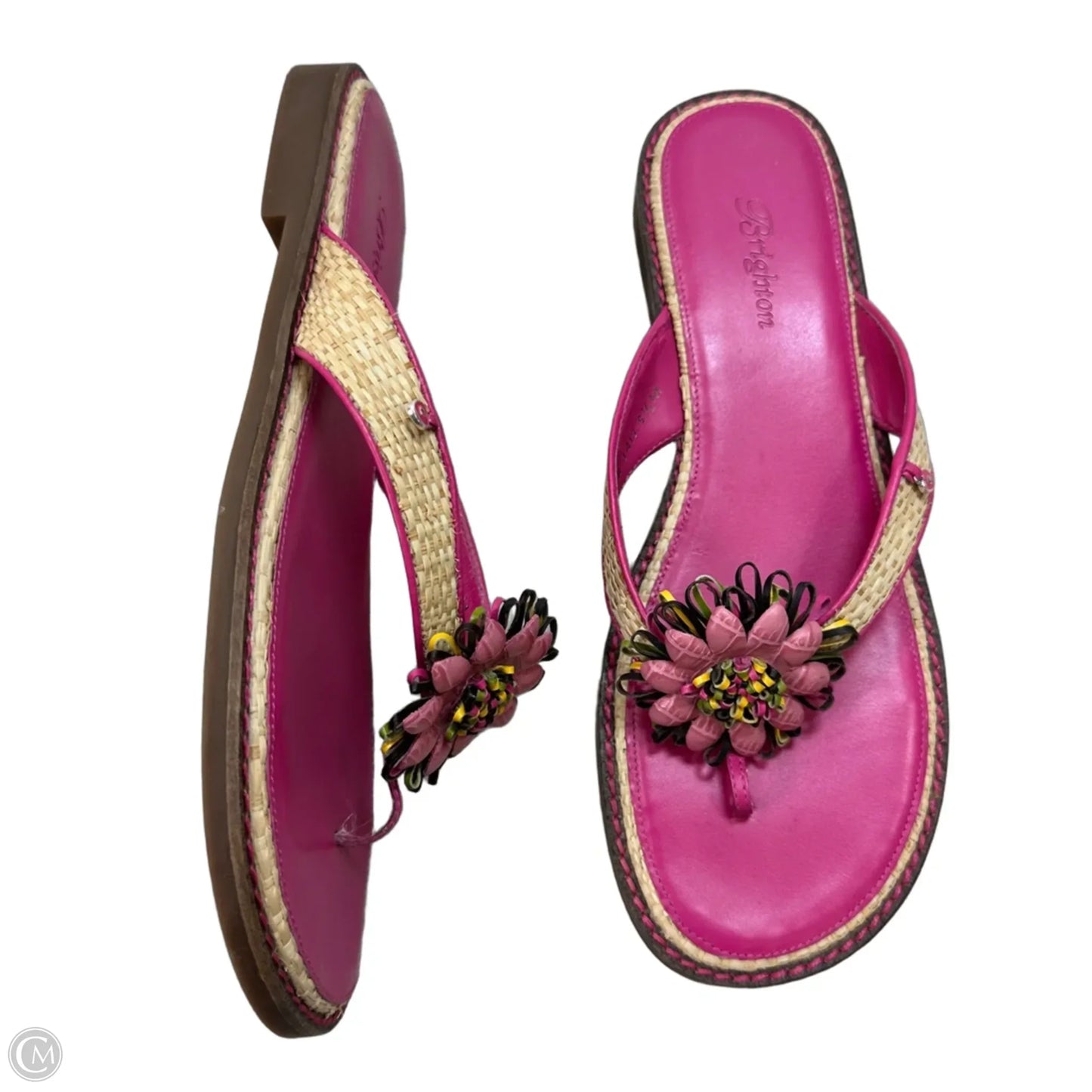 Sandals Flip Flops By Clothes Mentor In Pink, Size: 9.5