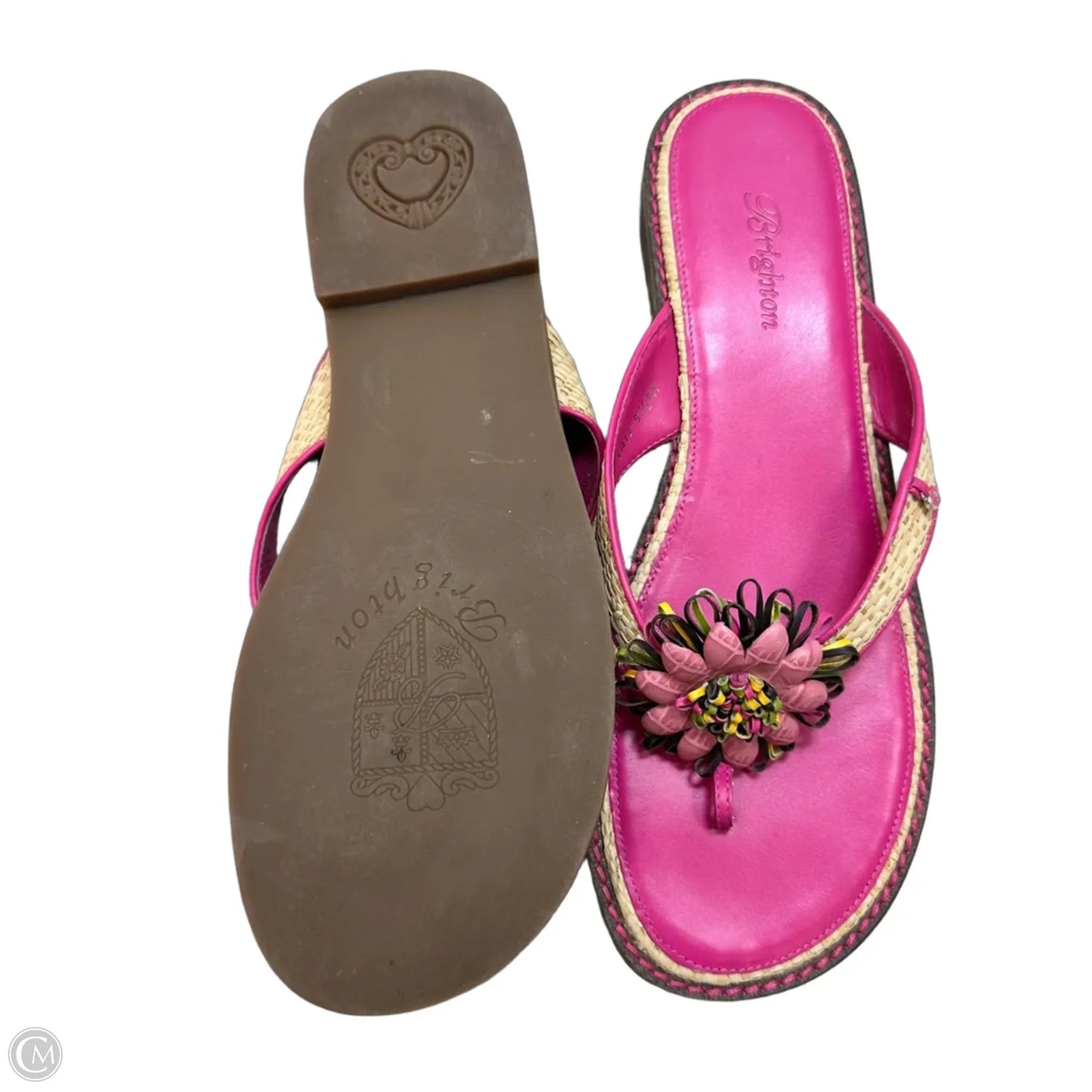 Sandals Flip Flops By Clothes Mentor In Pink, Size: 9.5