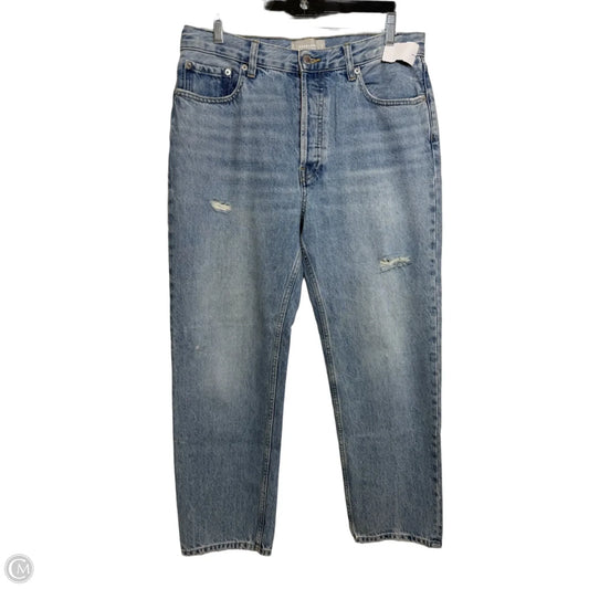 Jeans Wide Leg By Everlane In Blue Denim, Size: 8
