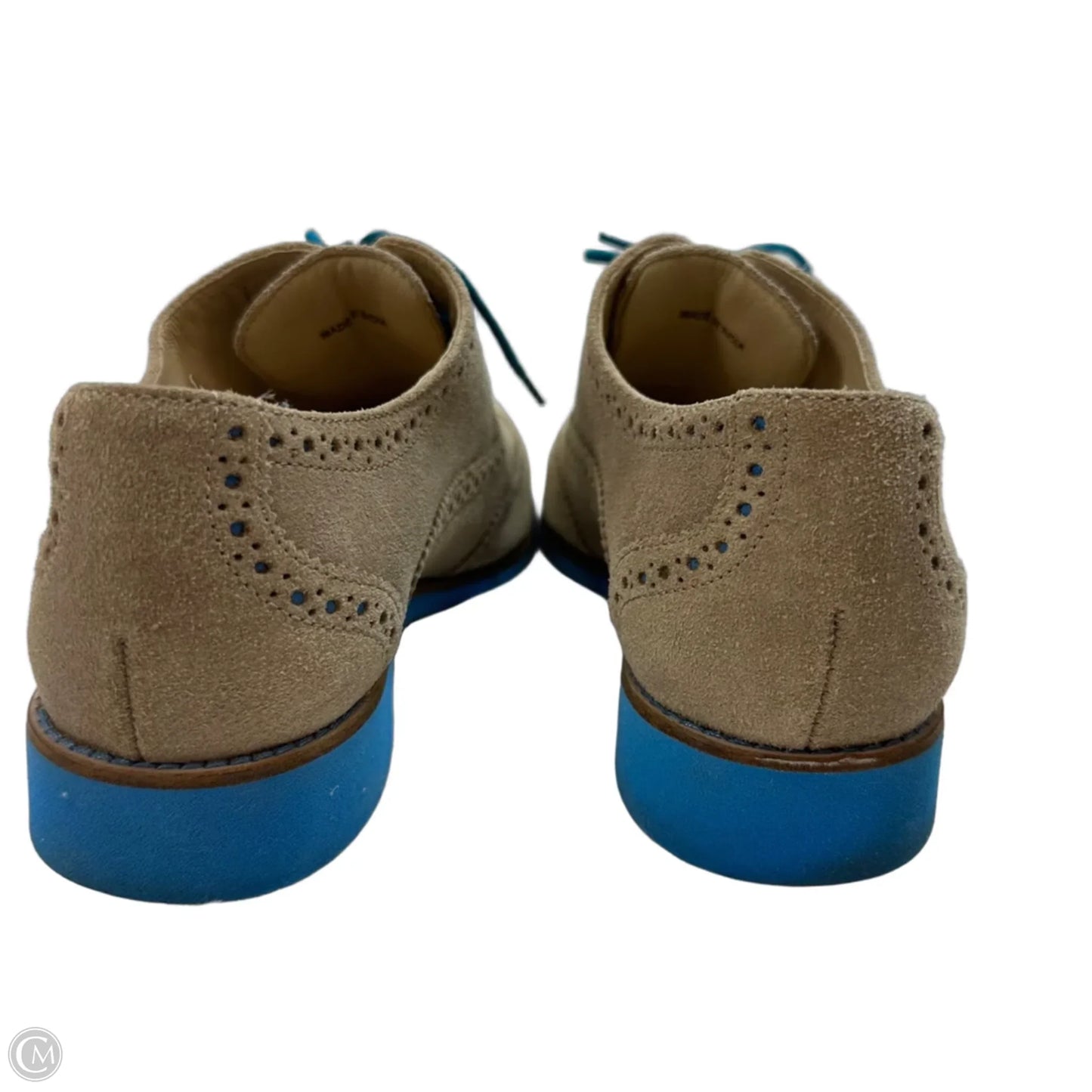 Shoes Flats By Cole-haan In Blue & Cream, Size: 7.5