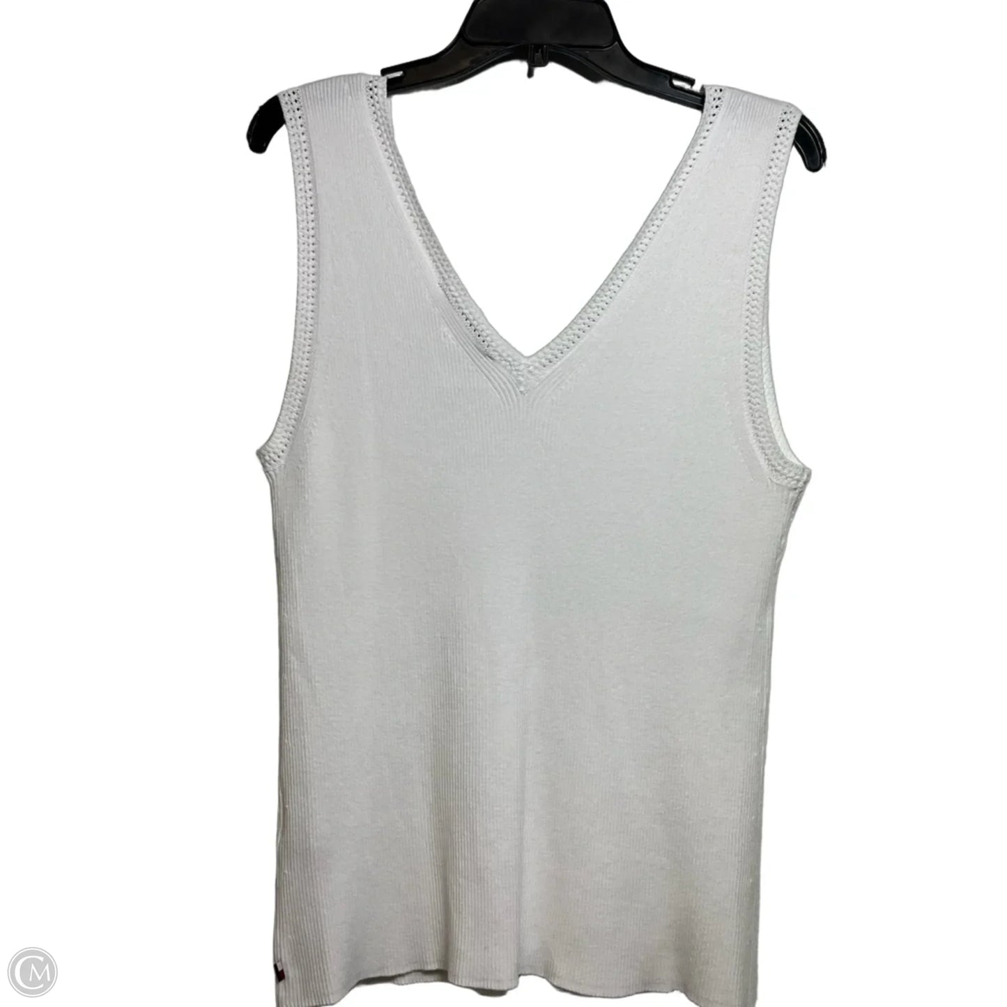 Top Sleeveless By Tommy Hilfiger In White, Size: Xl