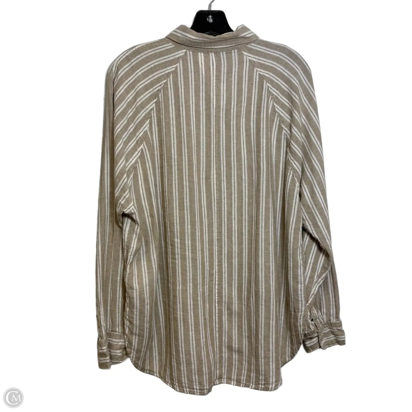 Top Long Sleeve By Z Supply In Striped Pattern, Size: M