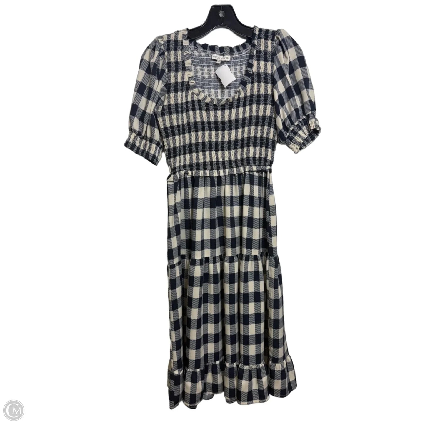 Dress Casual Short By Moon River In Checkered Pattern, Size: S