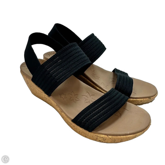 Sandals Heels Platform By Skechers In Black, Size: 8.5