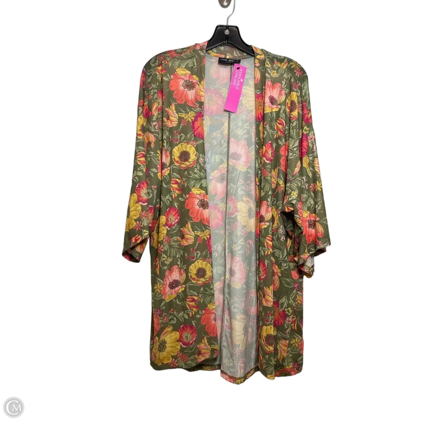 Cardigan By Lane Bryant In Floral Print, Size: 22
