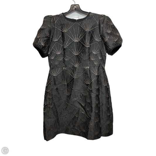Dress Casual Short By Dkny In Black & Gold, Size: 12