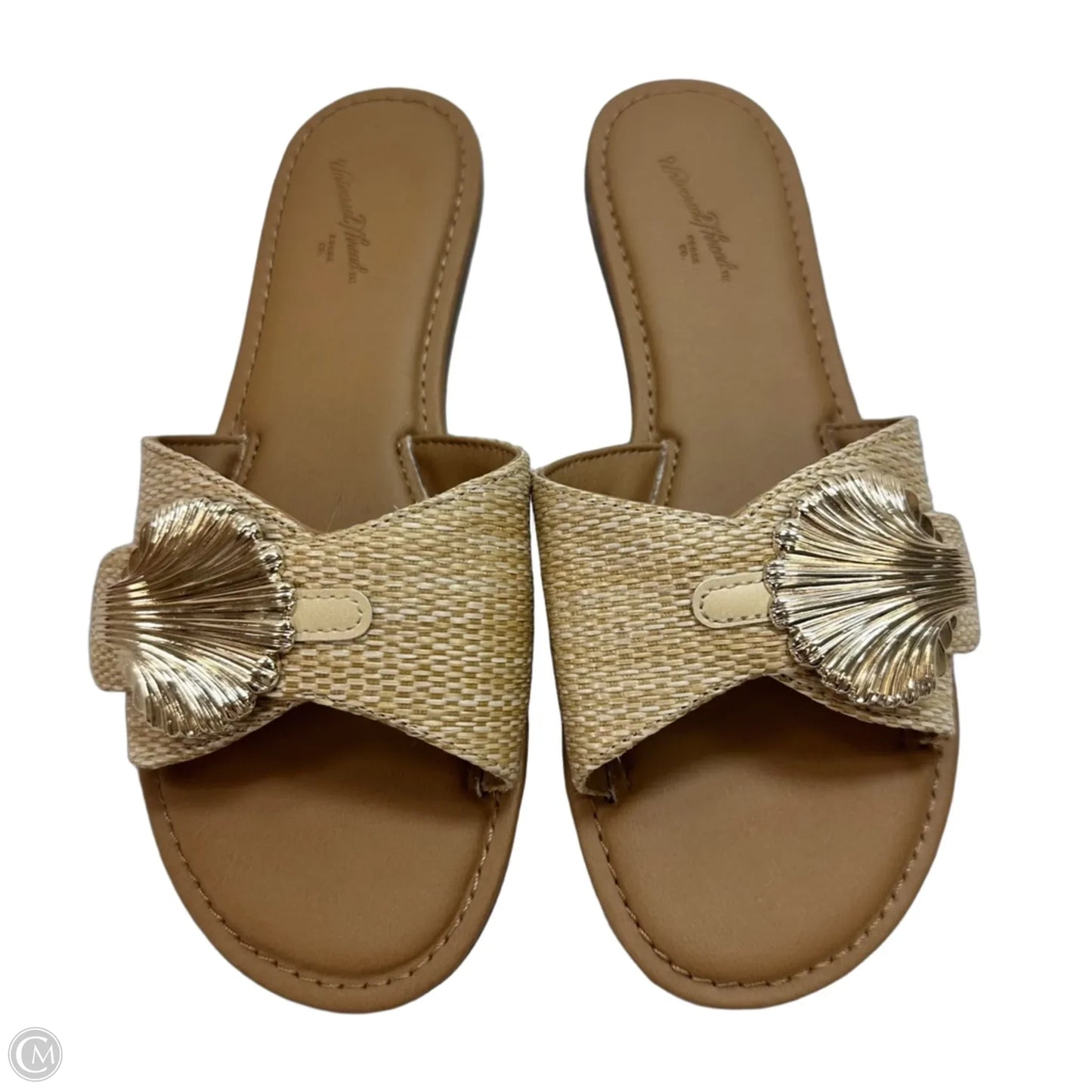 Sandals Flats By Universal Thread In Tan, Size: 7