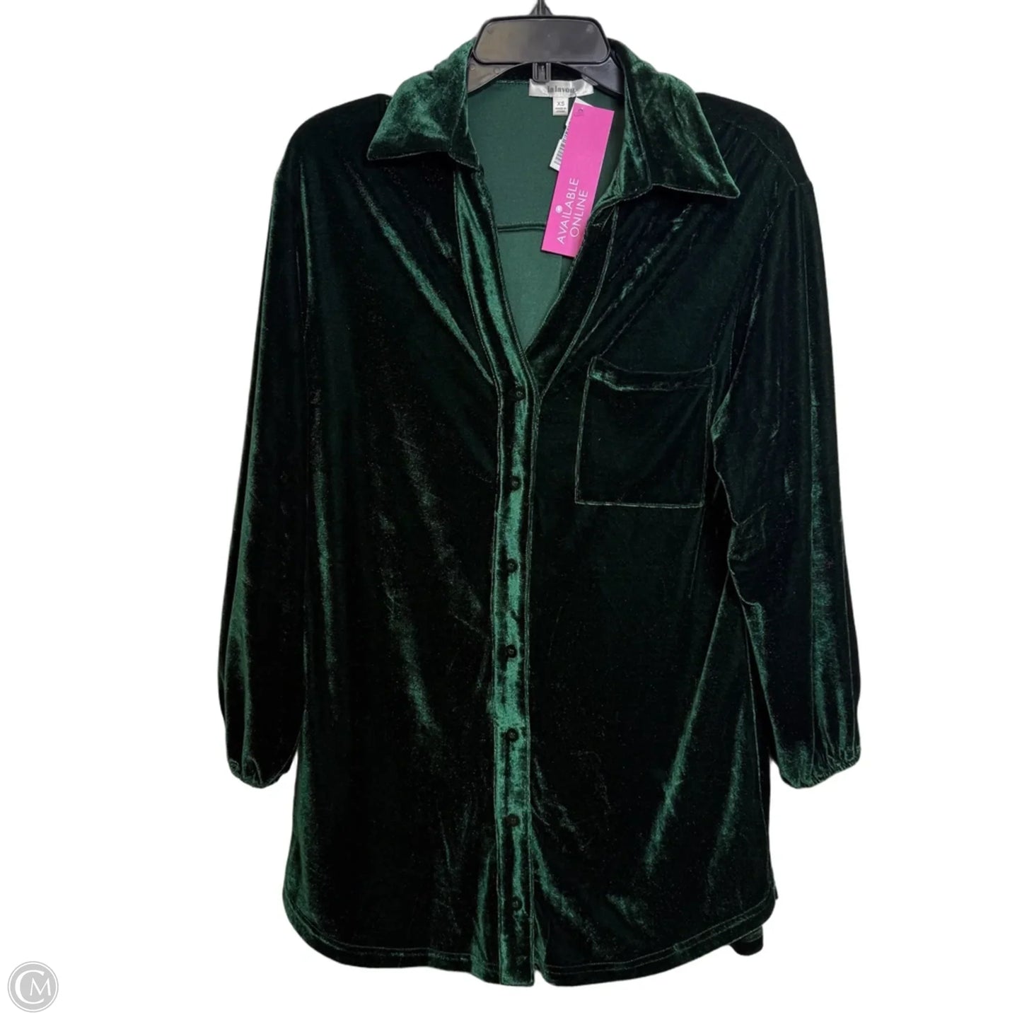 Top Long Sleeve By Clothes Mentor In Green, Size: Xs