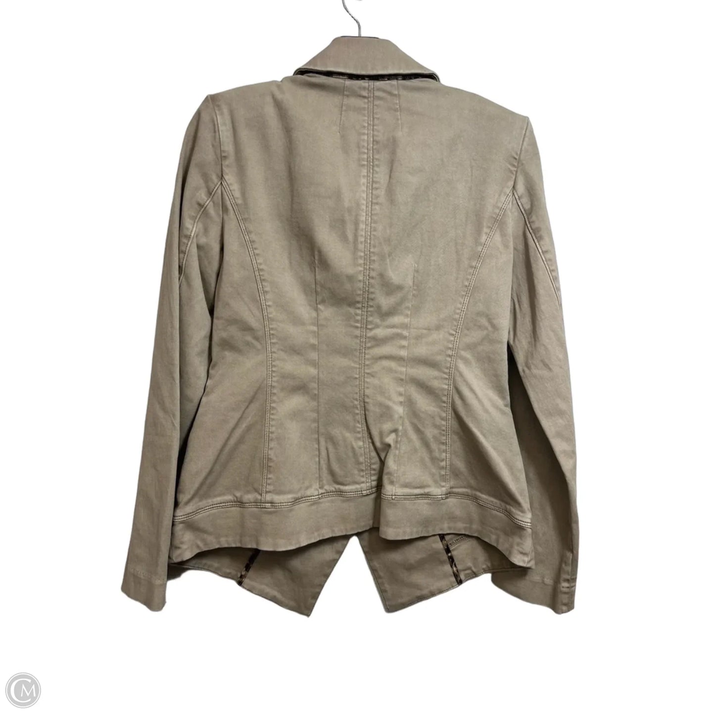 Jacket Denim By White House Black Market In Tan, Size: 4