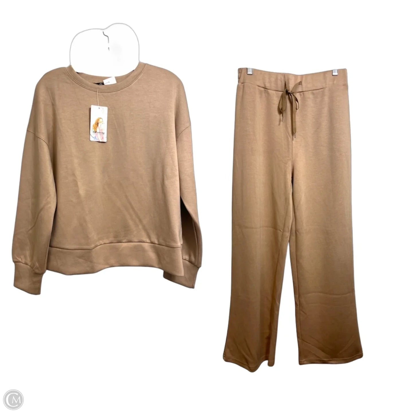 Lounge Set Pants By Prettygarden In Tan, Size: M