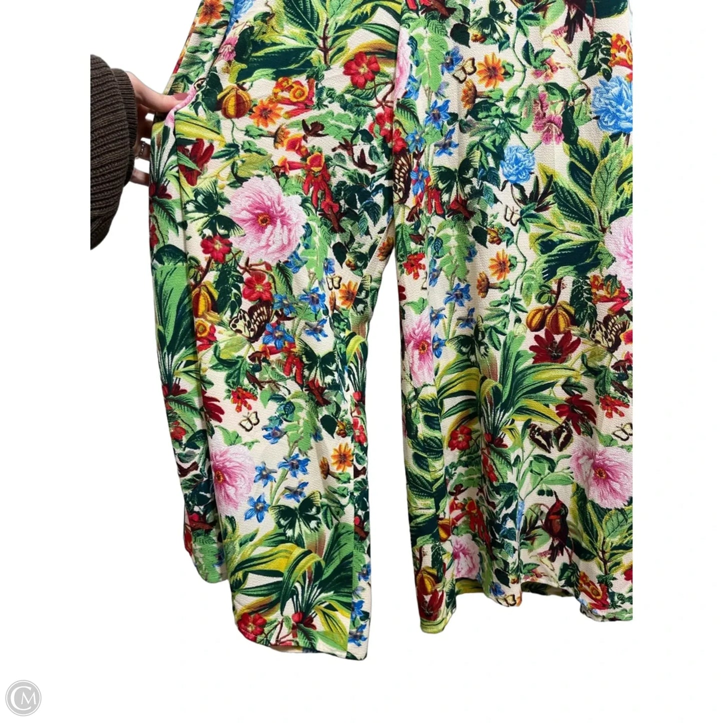 Jumpsuit By Maggy London In Floral Print, Size: 4