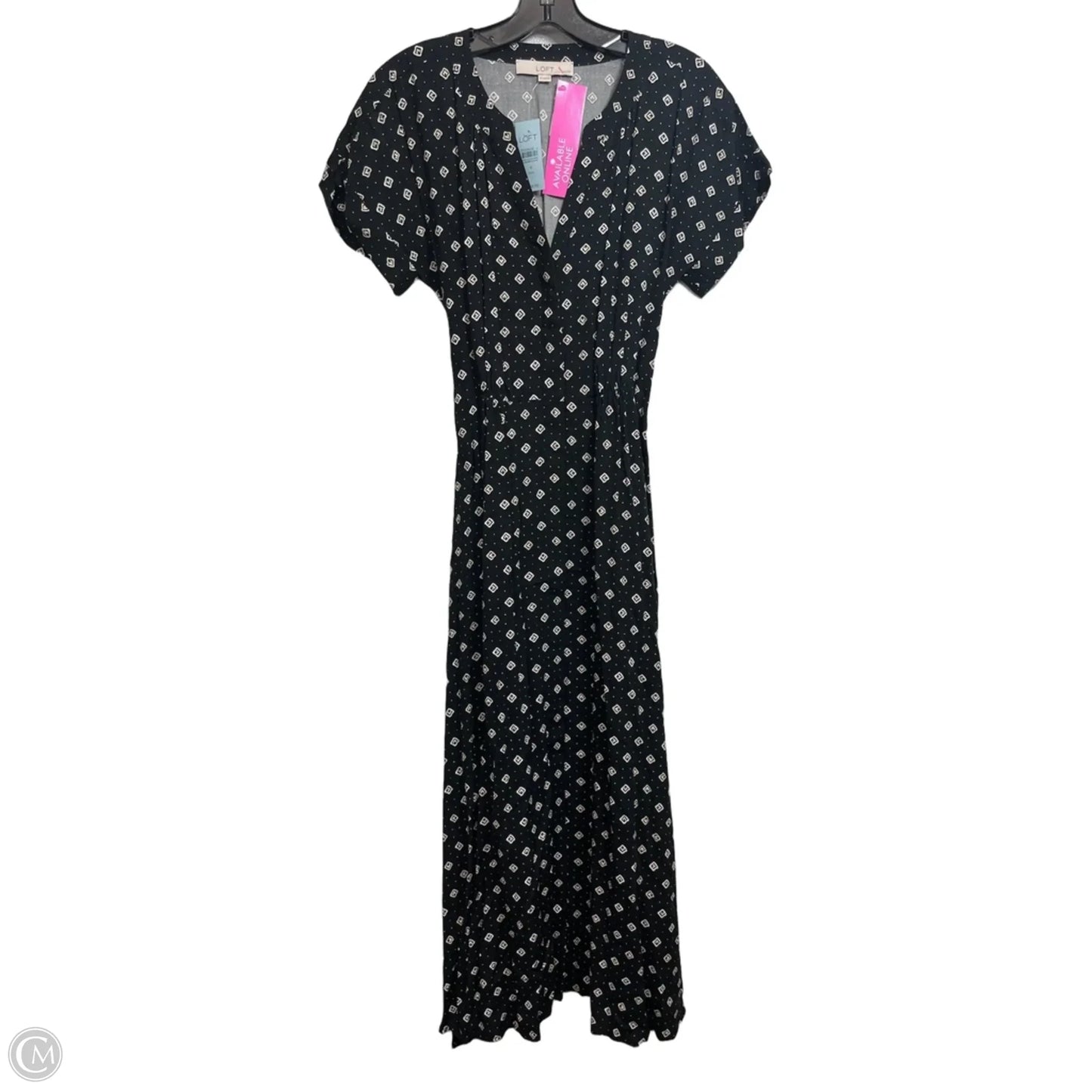 Dress Casual Maxi By Loft In Black, Size: 4p