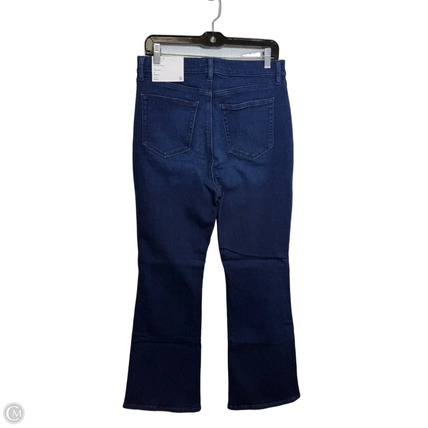 Jeans slim flare By Loft In Blue Denim, Size: 12 P