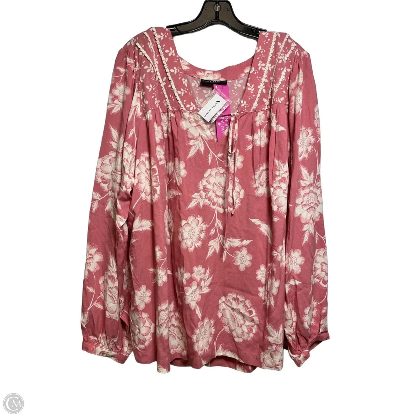 Top Long Sleeve By Lane Bryant In Pink, Size: 22