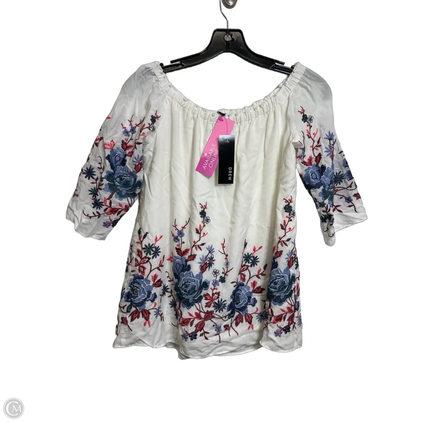 Top Short Sleeve By Drew In Floral Print, Size: S