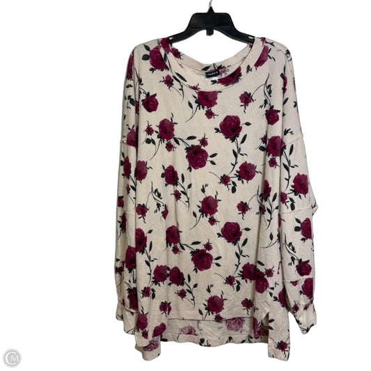 Top Long Sleeve By Torrid In Floral Print, Size: 3x