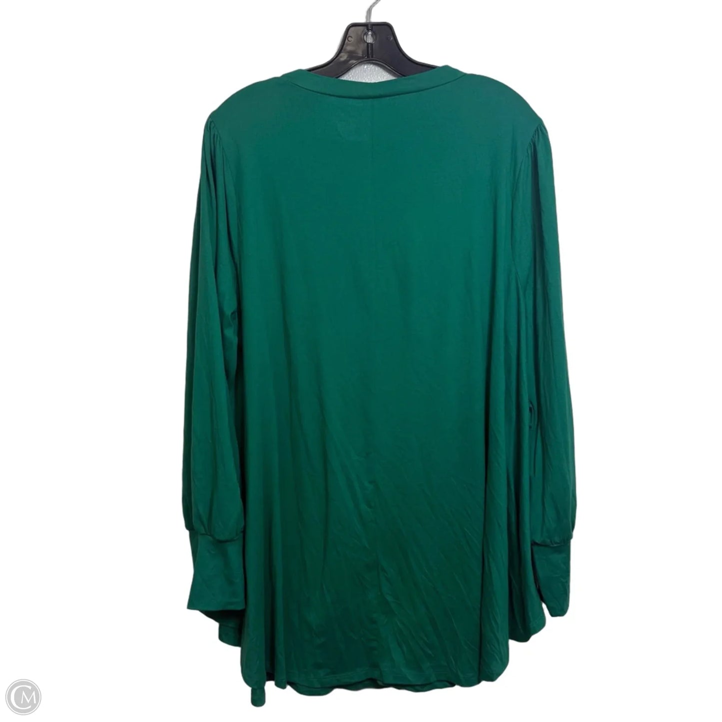 Top Long Sleeve Basic By Lane Bryant In Green, Size: 18