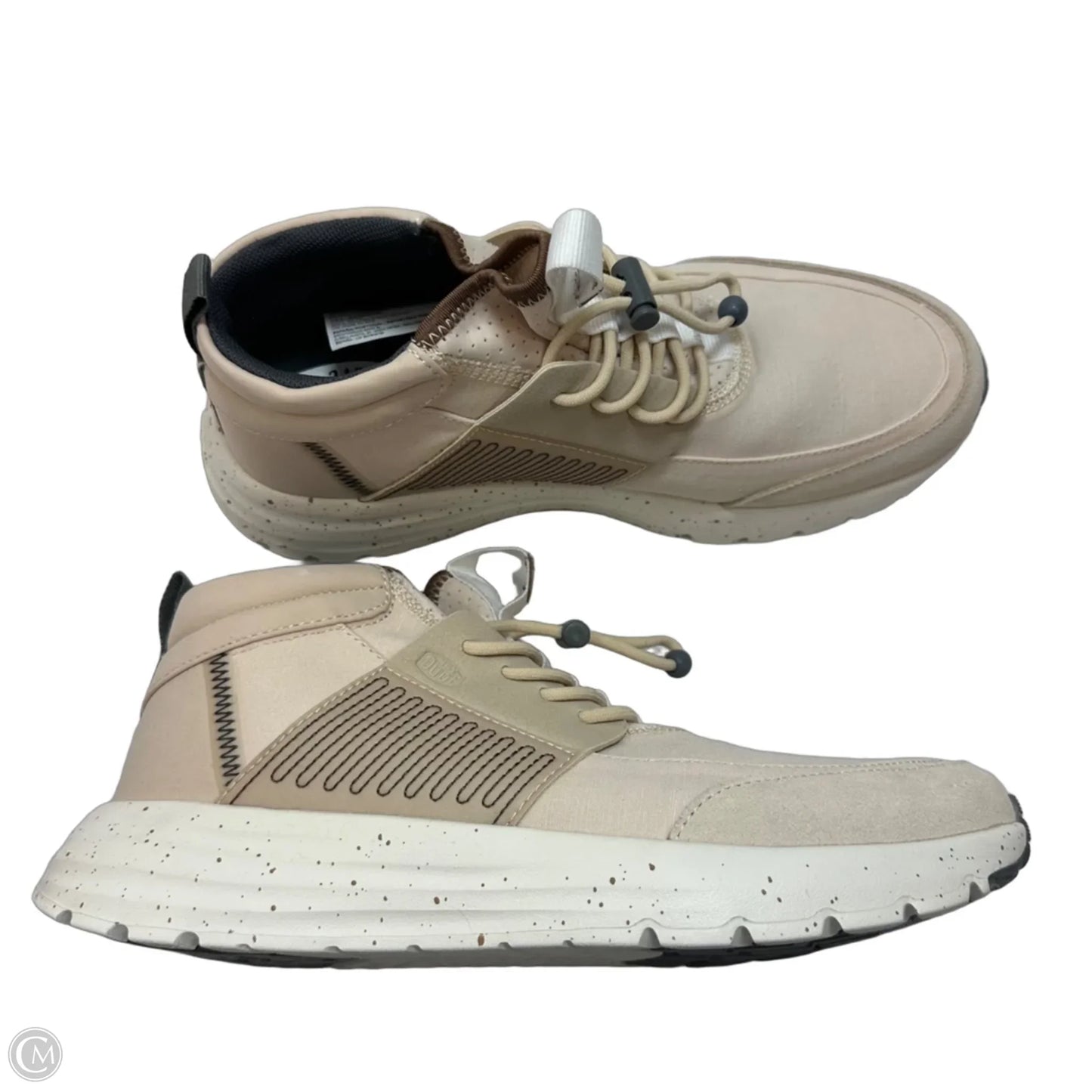 Shoes Sneakers By Hey Dude In Cream, Size: 9