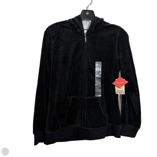 Athletic Top Long Sleeve Hoodie By St Johns Bay In Black, Size: Sp