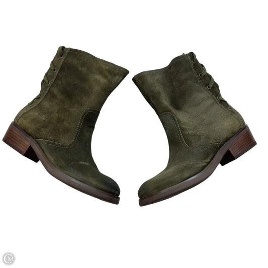 Boots Ankle Flats By Nine West Apparel In Green, Size: 8