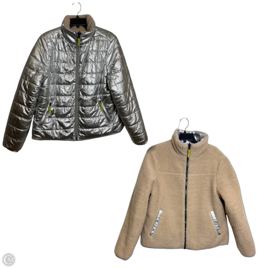 Reversible Jacket Puffer & Quilted By Boden In Silver, Size: 8