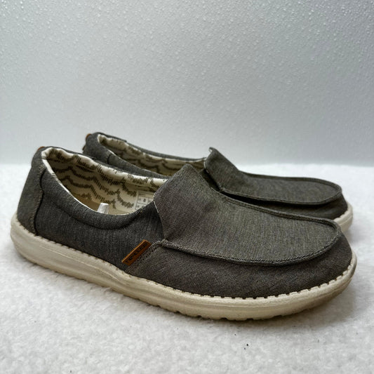 Brown Shoes Flats Mule & Slide HEY DUDE, Size 8