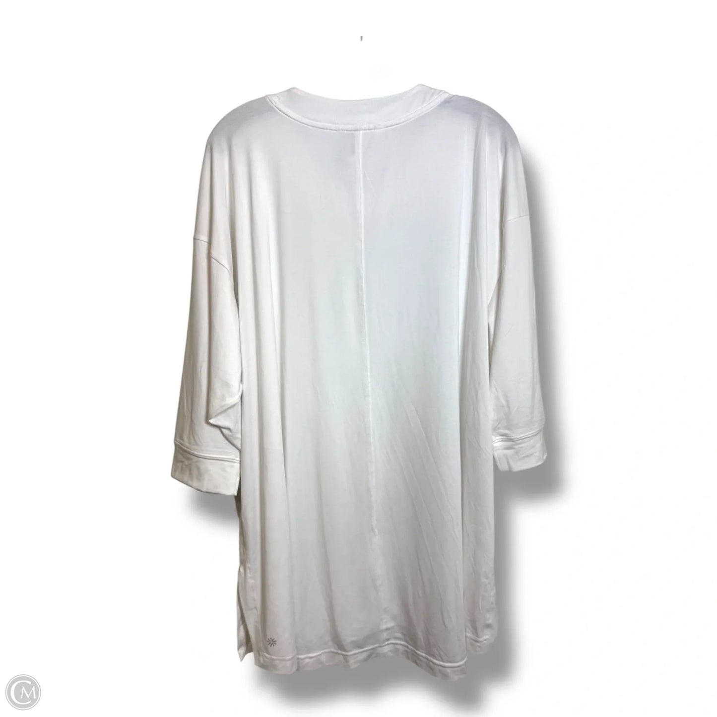 Athletic Top Short Sleeve By Athleta In White, Size: Xl