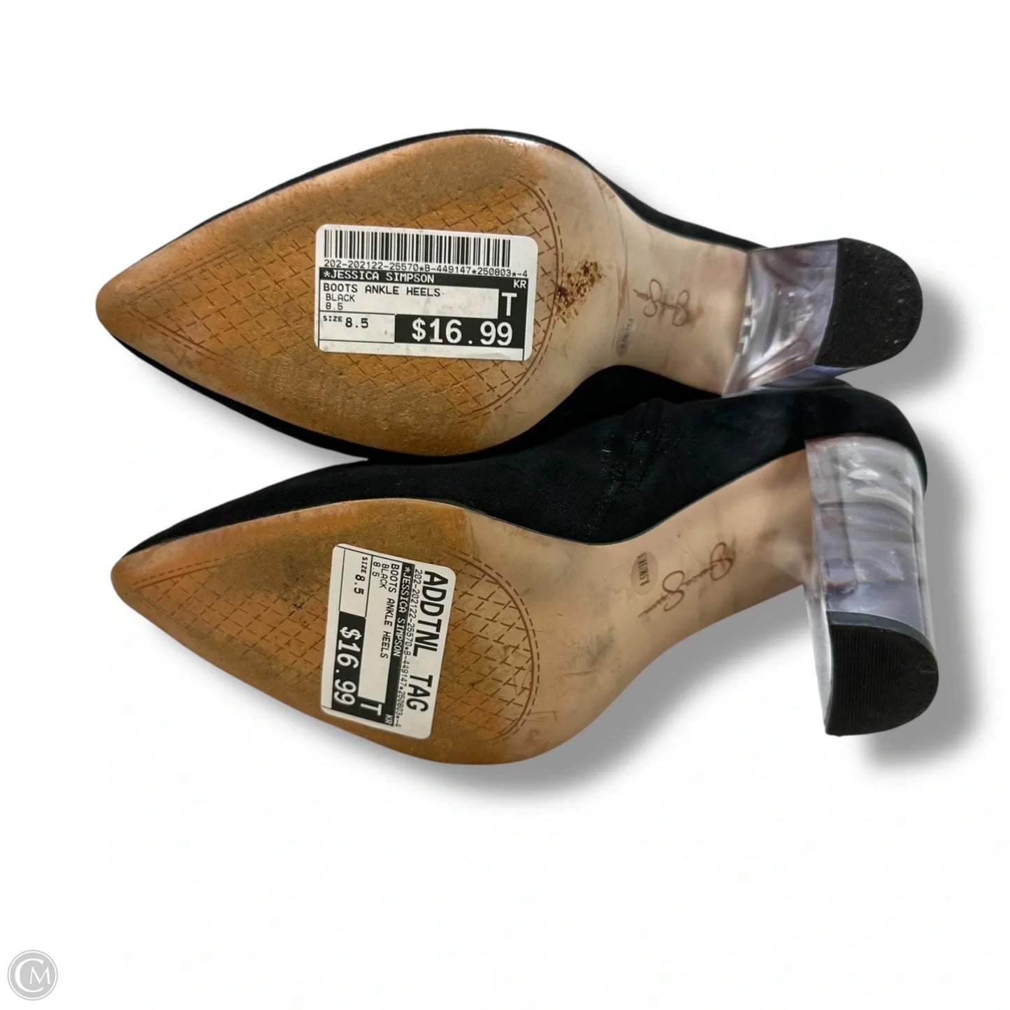 Boots Ankle Heels By Jessica Simpson In Black, Size: 8.5