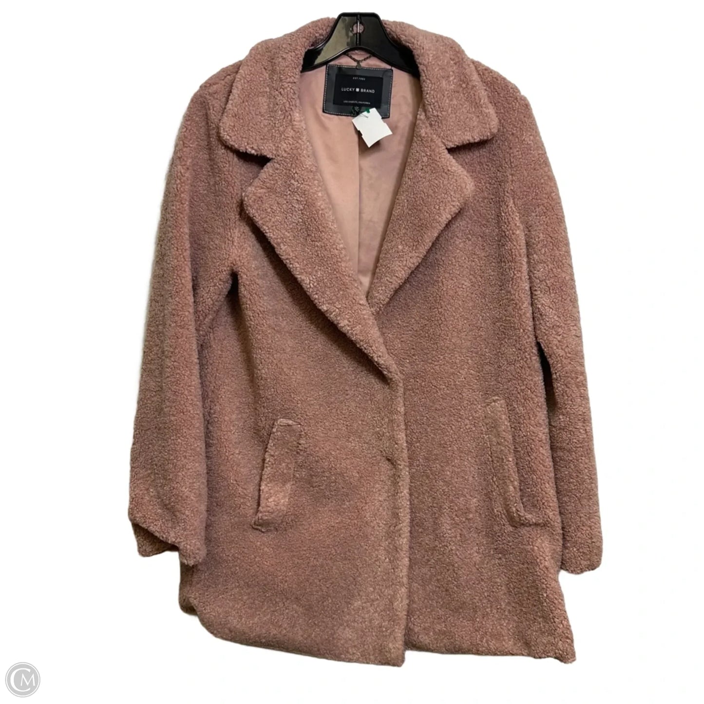 Jacket Faux Fur & Sherpa By Lucky Brand In Pink, Size: M