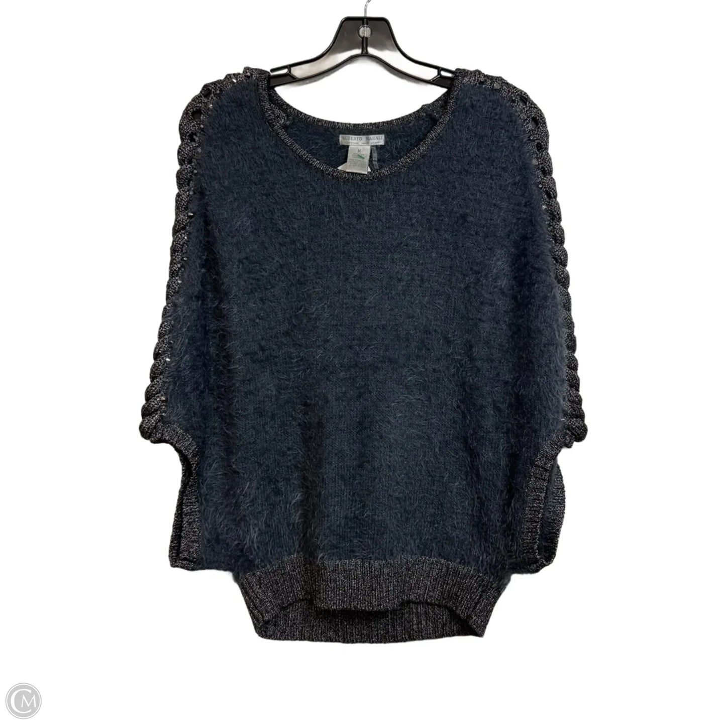 Sweater Short Sleeve By Cme In Grey, Size: M