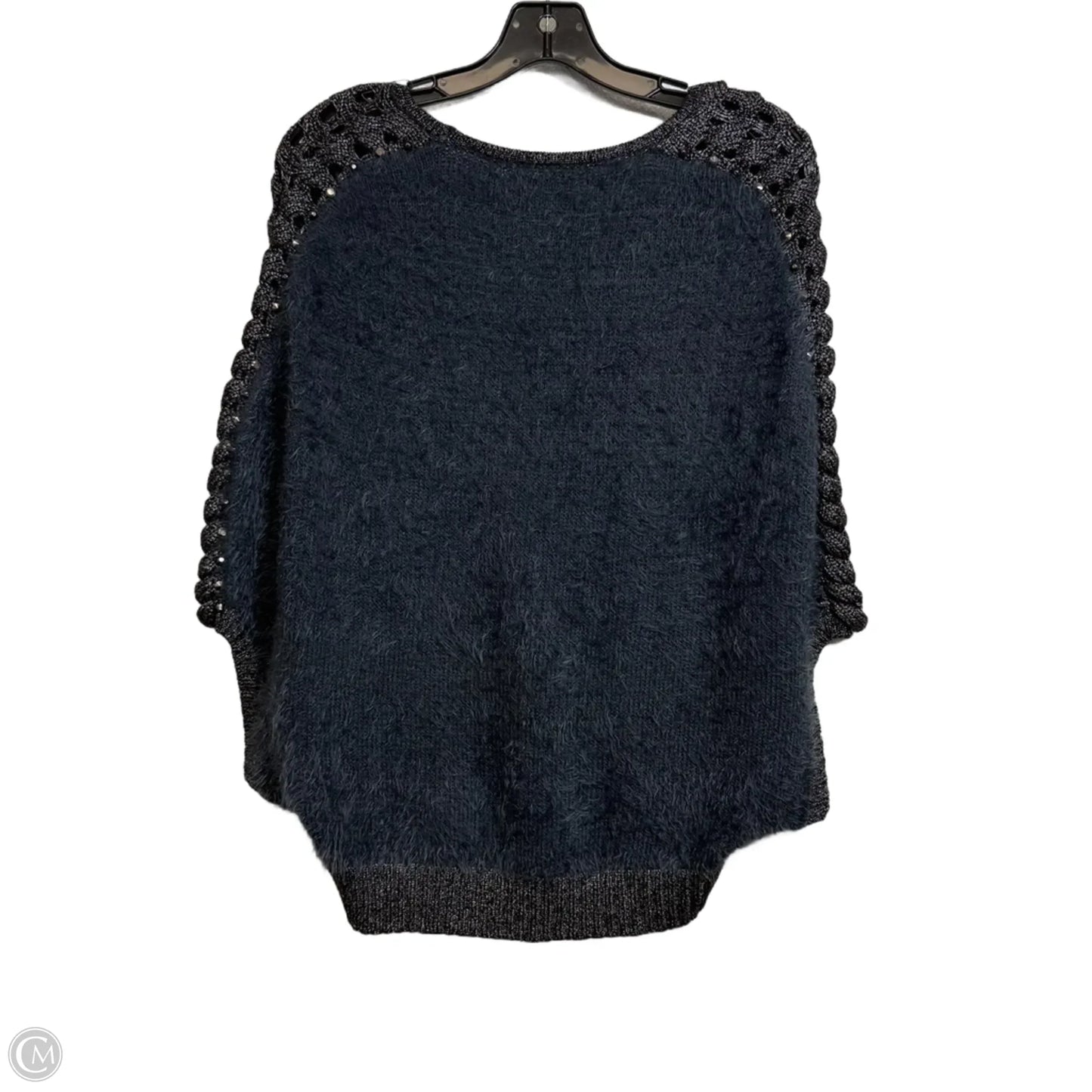 Sweater Short Sleeve By Cme In Grey, Size: M