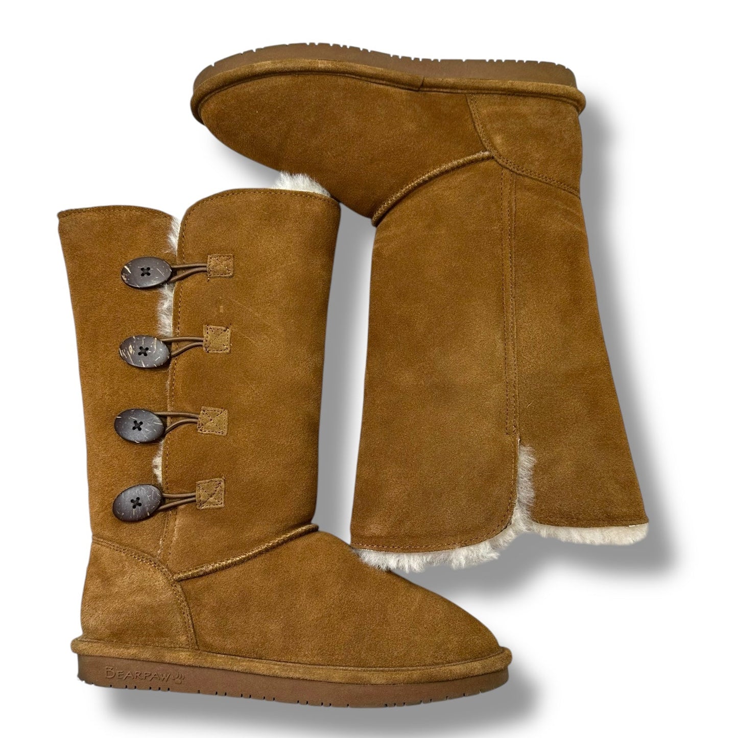 Boots Snow By Bearpaw In Brown, Size: 10