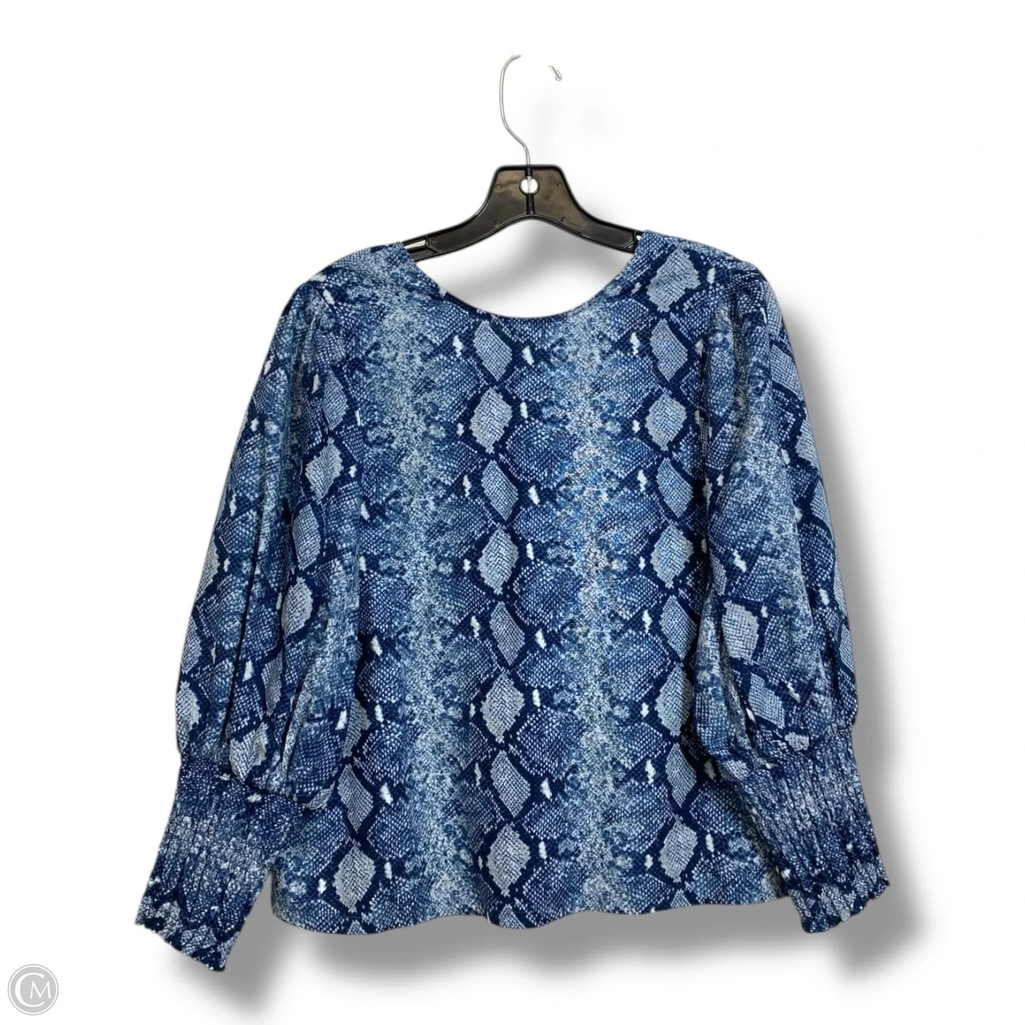 Top Long Sleeve By Stella And Dot In Snakeskin Print, Size: L