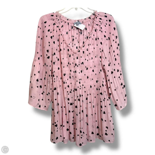 Top Long Sleeve Basic By Clothes Mentor In Pink, Size: 10
