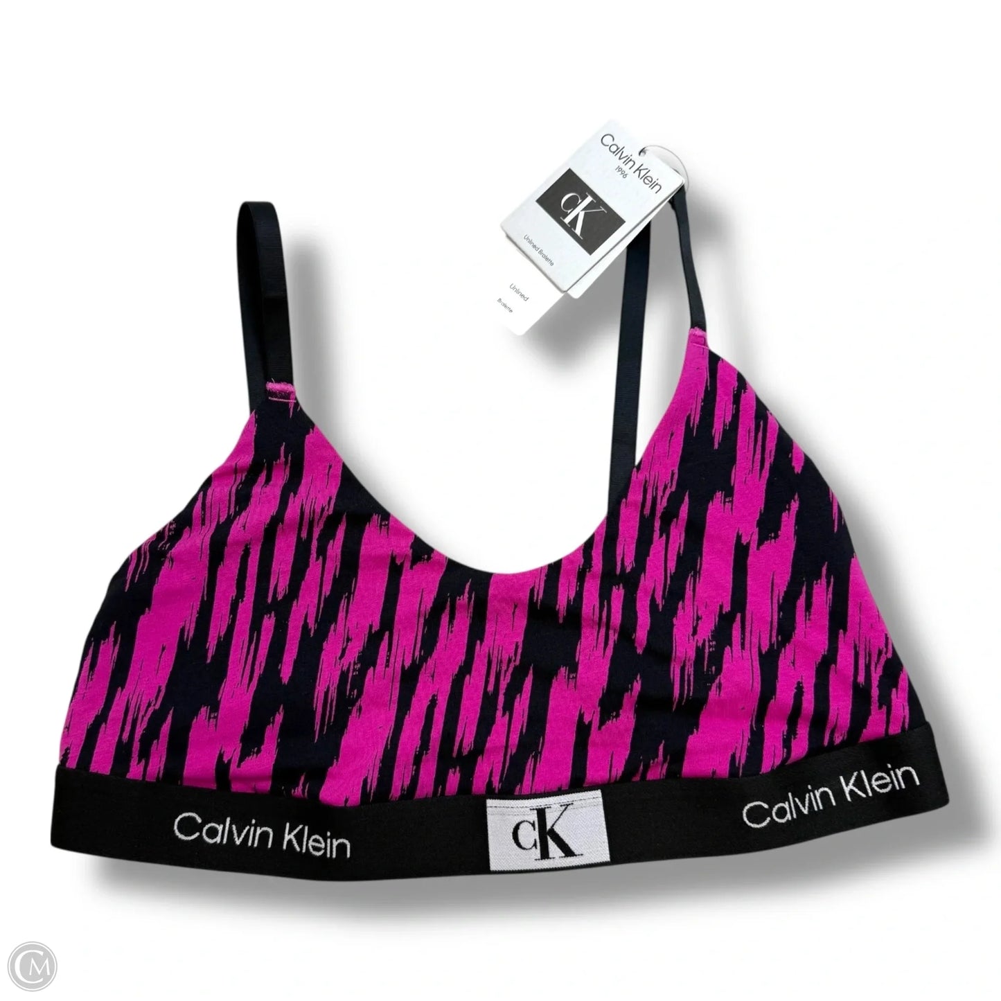 Athletic Bra By Calvin Klein In Animal Print, Size: Xl
