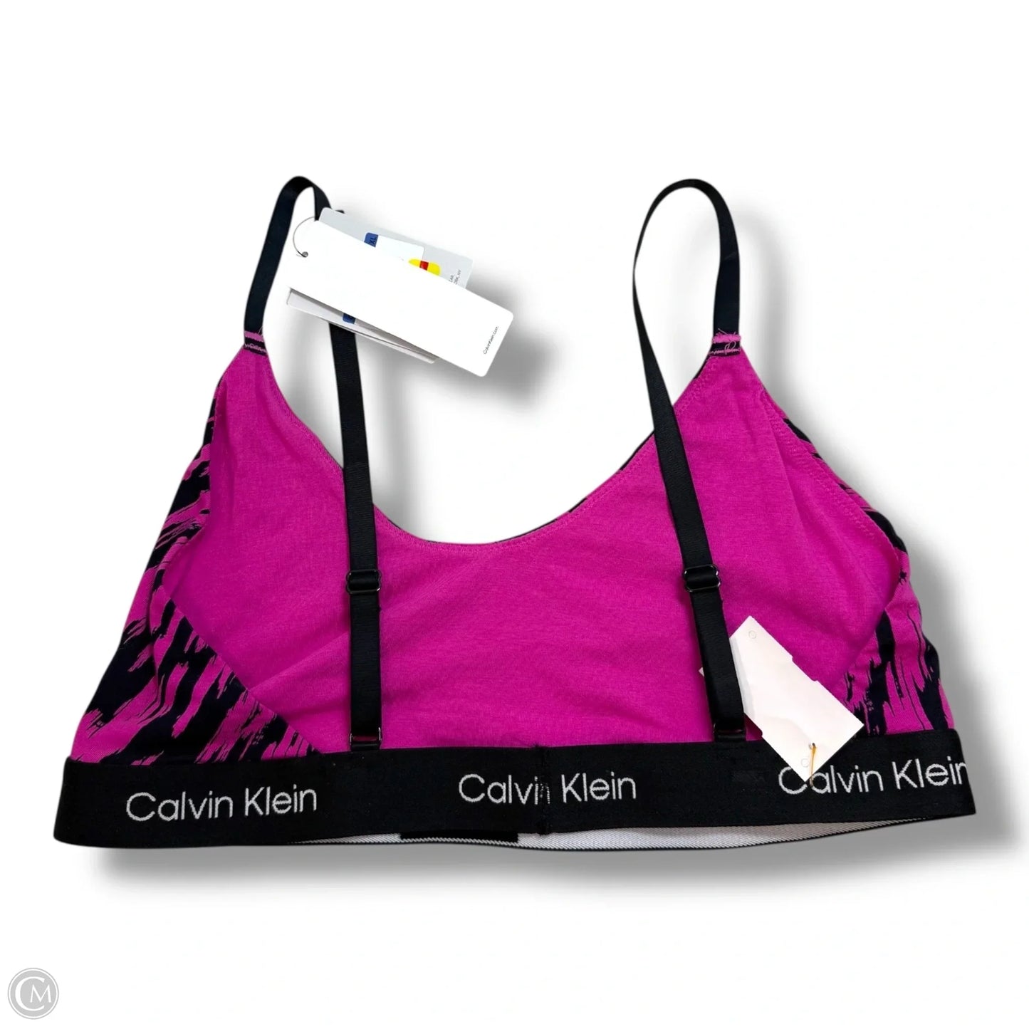 Athletic Bra By Calvin Klein In Animal Print, Size: Xl